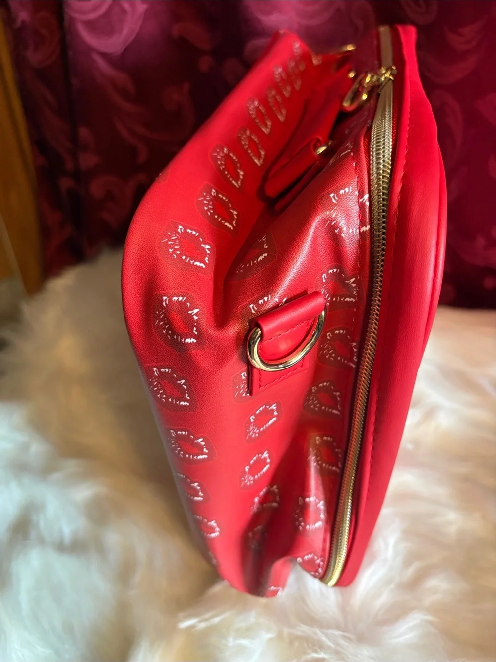 Betty Boop Red Cosmetic Bag by Glamlite